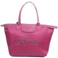 Sac De Voyage Longchamp soldes Cheval Au Galop Pliage Violet Rouge